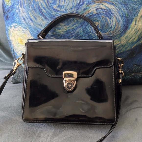 Vintage Patent Leather Handbag - Picture 1 of 5